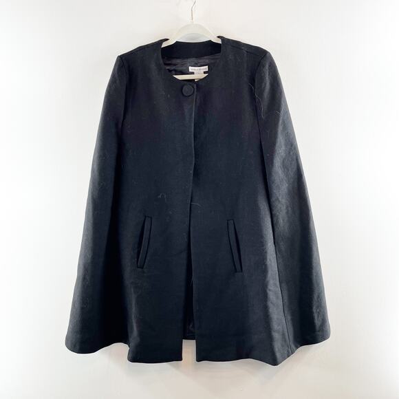Mark & Graham Stella Wool Blend Cape Jacket Black Small - Picture 4 of 11